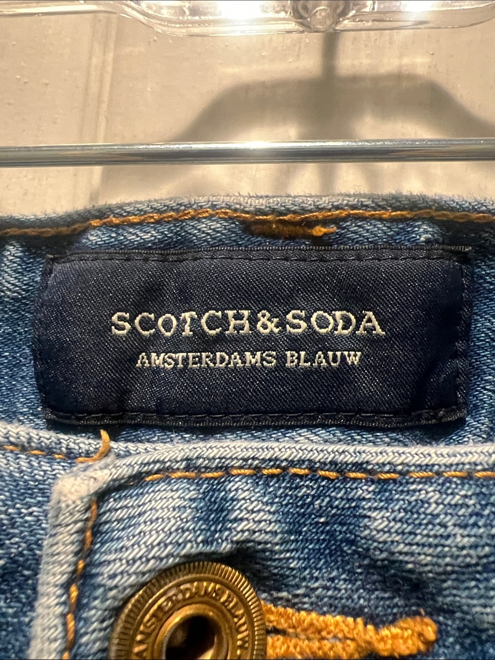 Scotch & Soda Light Blue Ralston Skinny Jeans with Distressed Detail - Picture 2 of 16